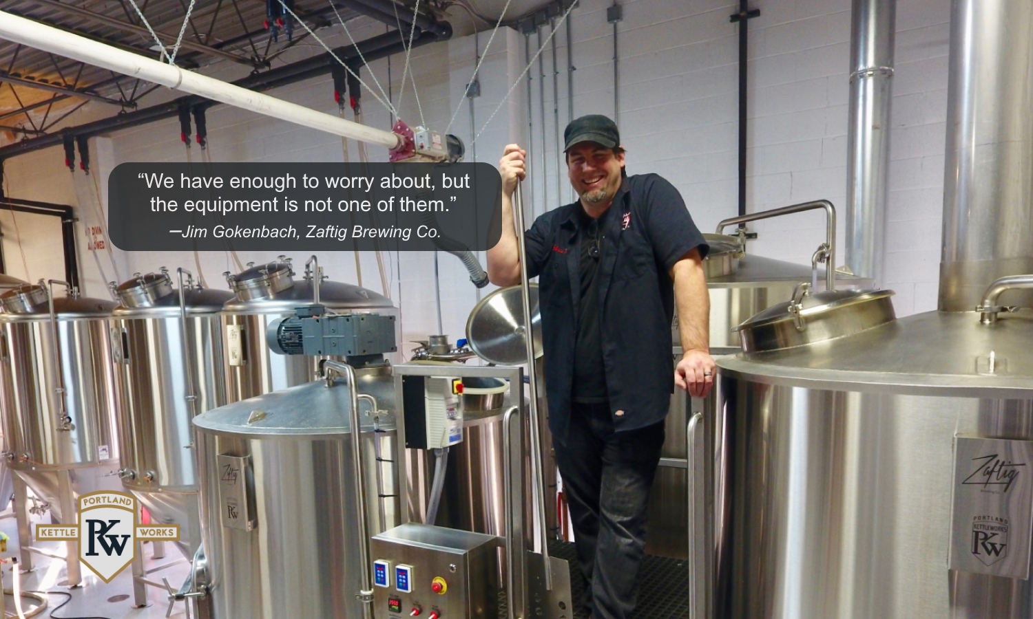 Brewing Equipment at Zaftig Brewery & Client Testimonial
